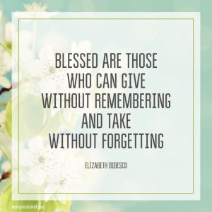 Quote About Blessings on a Flower Print