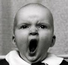 baby yawning