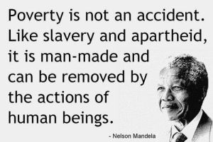 Mandela quote about poverty