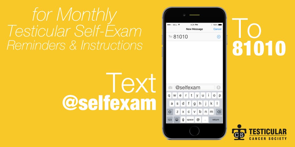 self-exam reminder text